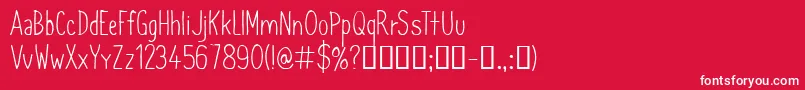 フォントCfsimeonmarchessaultRegula – 赤い背景に白い文字