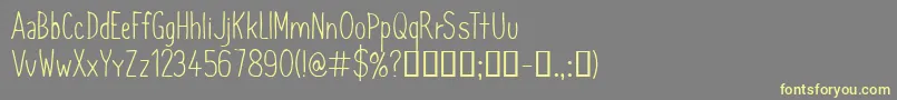 Шрифт CfsimeonmarchessaultRegula – жёлтые шрифты на сером фоне