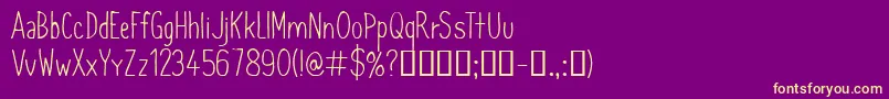 CfsimeonmarchessaultRegula Font – Yellow Fonts on Purple Background