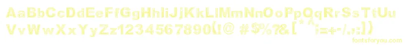 Determined-fontti – keltaiset fontit