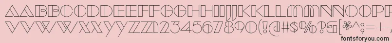 ManbowClear Font – Black Fonts on Pink Background