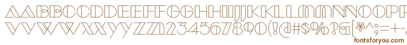 Шрифт ManbowClear – коричневые шрифты на белом фоне