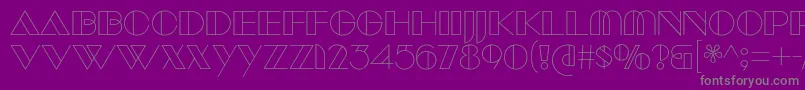 ManbowClear-Schriftart – Graue Schriften auf violettem Hintergrund