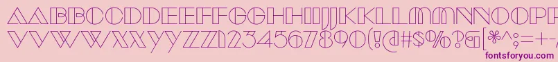 ManbowClear Font – Purple Fonts on Pink Background