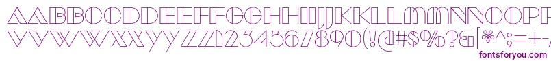 ManbowClear Font – Purple Fonts on White Background