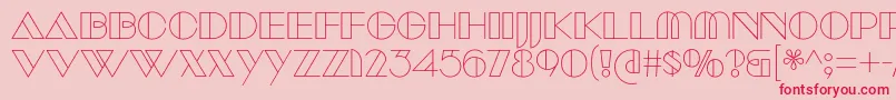 ManbowClear Font – Red Fonts on Pink Background