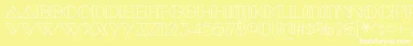 ManbowClear Font – White Fonts on Yellow Background