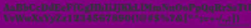 ClearfacestdBlack Font – Black Fonts on Purple Background