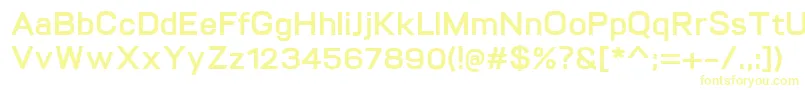 VitroBold-fontti – keltaiset fontit