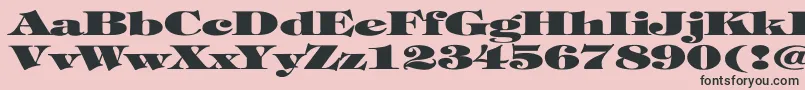 Подробнее о шрифте TiffanyHeavyNormalEx Шрифт TiffanyHeavyNormalEx – чёрные шрифты на розовом фоне