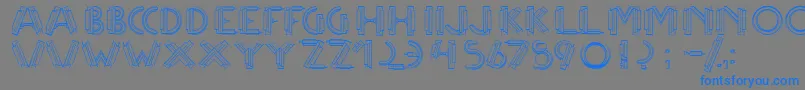 Weitere Informationen zur Multicapsone-Schriftart Multicapsone-Schriftart – Blaue Schriften auf grauem Hintergrund