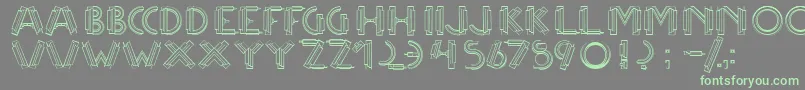 More about Multicapsone Font Multicapsone Font – Green Fonts on Gray Background