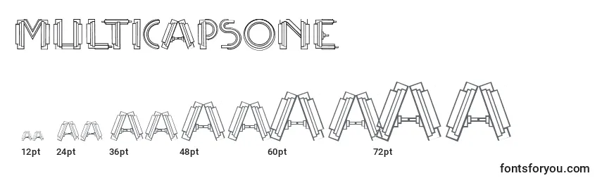 Multicapsone Font Sizes