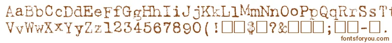 Шрифт HartingPlain – коричневые шрифты