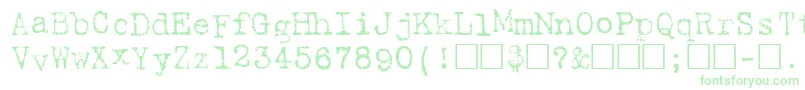 HartingPlain-fontti – vihreät fontit valkoisella taustalla