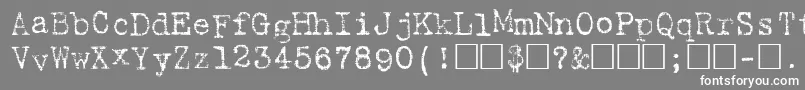 HartingPlain Font – White Fonts on Gray Background