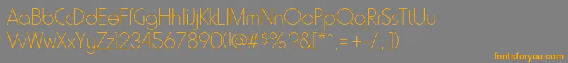 HammerthinRegular Font – Orange Fonts on Gray Background