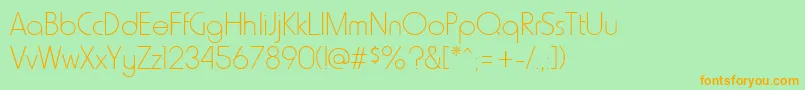 HammerthinRegular Font – Orange Fonts on Green Background