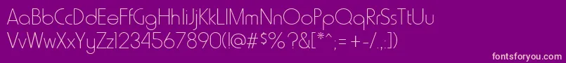 HammerthinRegular Font – Pink Fonts on Purple Background
