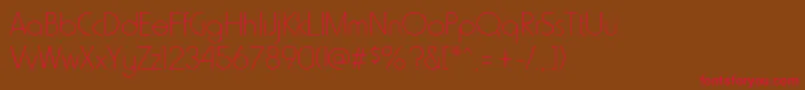 HammerthinRegular Font – Red Fonts on Brown Background