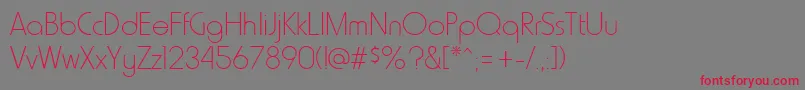 HammerthinRegular-Schriftart – Rote Schriften auf grauem Hintergrund