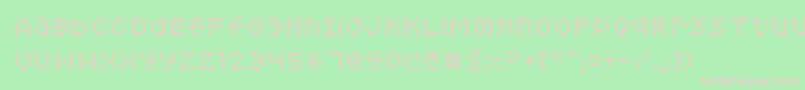 Squarodynamic 07 Font – Pink Fonts on Green Background