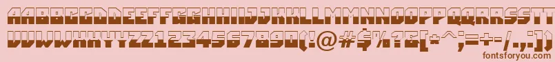 ASimplerbw Font – Brown Fonts on Pink Background