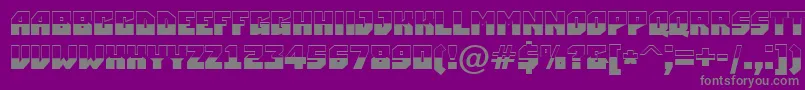 ASimplerbw Font – Gray Fonts on Purple Background