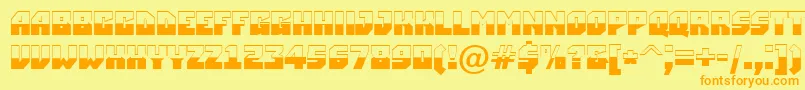 ASimplerbw Font – Orange Fonts on Yellow Background