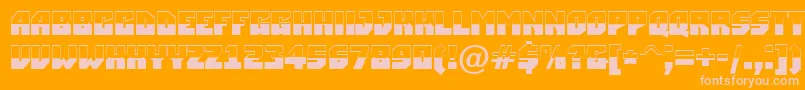 ASimplerbw Font – Pink Fonts on Orange Background