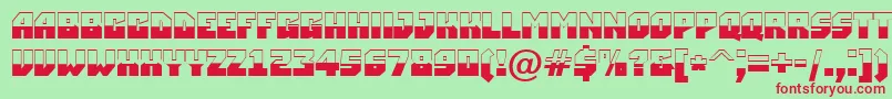 ASimplerbw Font – Red Fonts on Green Background