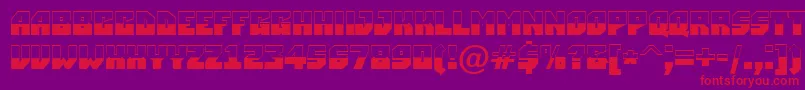 ASimplerbw Font – Red Fonts on Purple Background