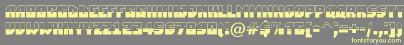 ASimplerbw Font – Yellow Fonts on Gray Background