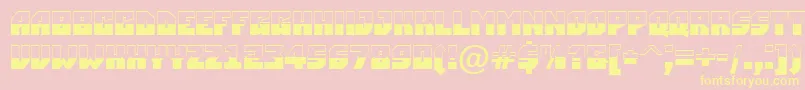 ASimplerbw Font – Yellow Fonts on Pink Background