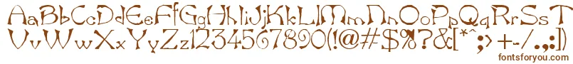 Bard.Kz-Schriftart – Braune Schriften