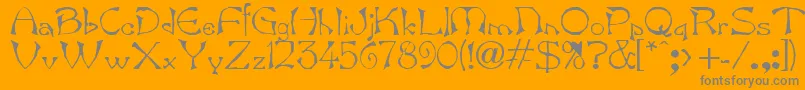 More about Bard.Kz Font Bard.Kz Font – Gray Fonts on Orange Background