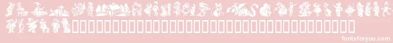 GeStorybookTales Font – White Fonts on Pink Background