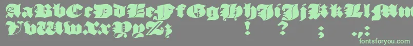 JmhMorenetaDivine-Schriftart – Grüne Schriften auf grauem Hintergrund