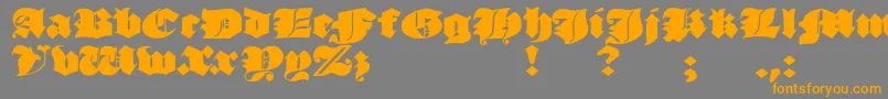JmhMorenetaDivine Font – Orange Fonts on Gray Background
