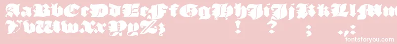 JmhMorenetaDivine Font – White Fonts on Pink Background