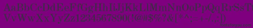 CenturyExpandedLtRoman Font – Black Fonts on Purple Background