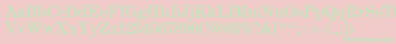 CenturyExpandedLtRoman Font – Green Fonts on Pink Background