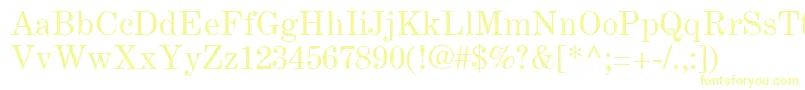 CenturyExpandedLtRoman-fontti – keltaiset fontit