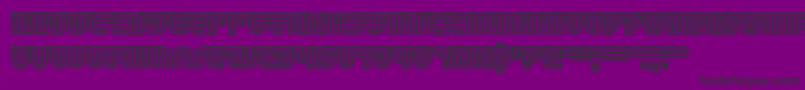 TrackAndShield Font – Black Fonts on Purple Background