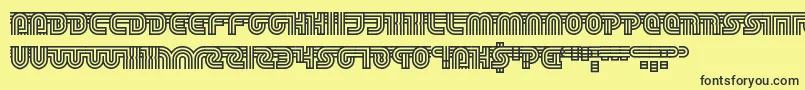 TrackAndShield Font – Black Fonts on Yellow Background