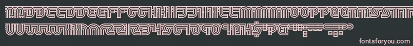 TrackAndShield Font – Pink Fonts on Black Background