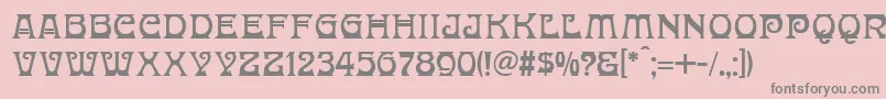 DonaldinaNormal Font – Gray Fonts on Pink Background