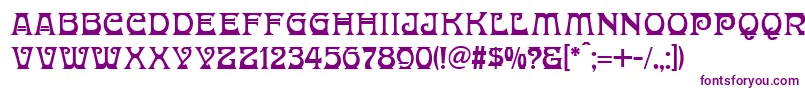 DonaldinaNormal Font – Purple Fonts on White Background