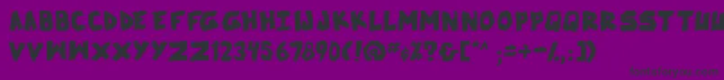 Weitere Informationen zur SkrunchBold-Schriftart SkrunchBold-Schriftart – Schwarze Schriften auf violettem Hintergrund