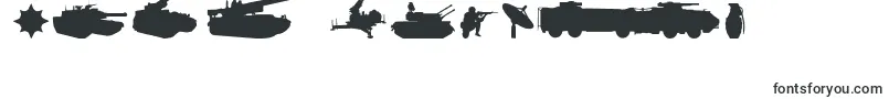 Шрифт MilitaryRpg – шрифты для цифр и чисел